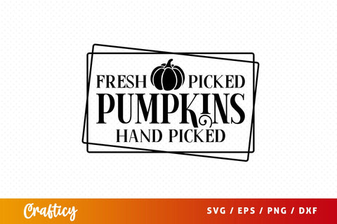 Fresh picked pumpkins hand picked SVG Design SVG Designangry 
