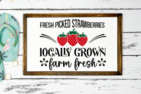 Fresh picked strawberries svg design SVG Regulrcrative 