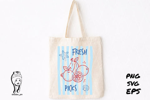 Fresh picks Summer Preppy Hand Drawn SVG dadan_pm 