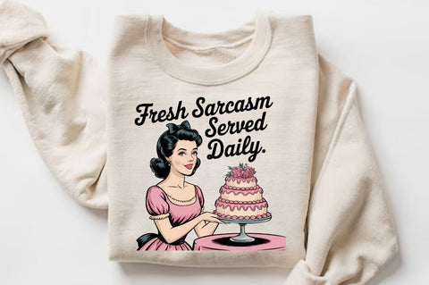 Fresh Sarcasm served Daily Sublimation Design Sublimation Regulrcrative 