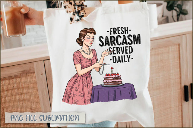 Fresh sarcasm served daily Tote Bag Sublimation Shetara Begum 
