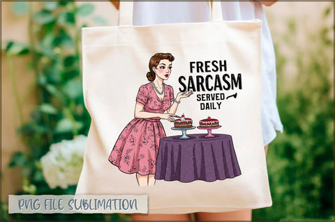 Fresh sarcasm served daily Tote Bag Sublimation Shetara Begum 
