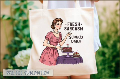 Fresh sarcasm served daily Tote Bag Sublimation Shetara Begum 