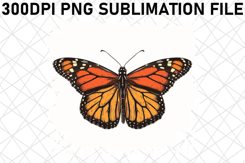 Fresh Spring Butterfly Illustration Sublimation afrosvg 