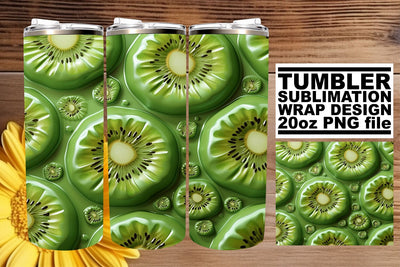 Fresh Spring Fruits Tumbler Wrap Design Sublimation afrosvg 