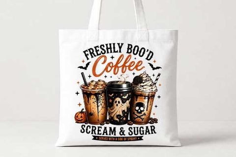 Freshly Boo'd Coffee PNG | Halloween Coffee Digital Download SVG BillahCrafts 