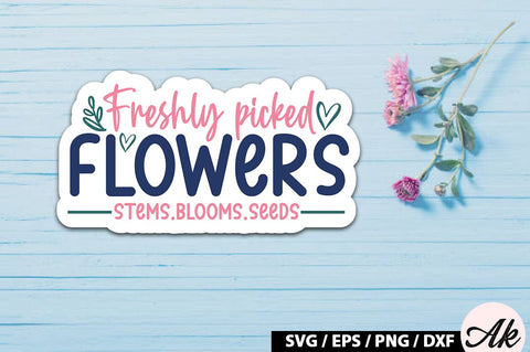 Freshly picked flowers Sticker SVG SVG akazaddesign 