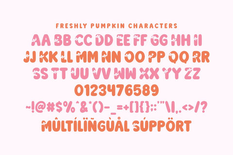 Freshly Pumpkin - Playful Bubble Font Font Masyafi Studio 