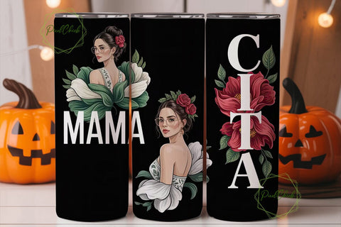 Frida Kahlo Inspired Tumbler Wrap Sublimation PixelChick 