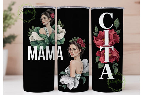 Frida Kahlo Inspired Tumbler Wrap Sublimation PixelChick 