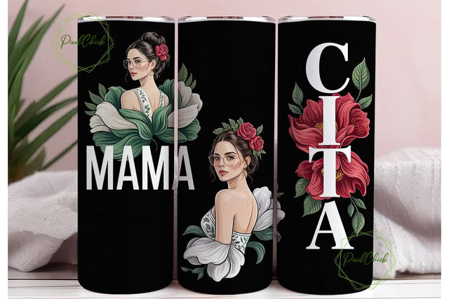 Frida Kahlo Inspired Tumbler Wrap Sublimation PixelChick 