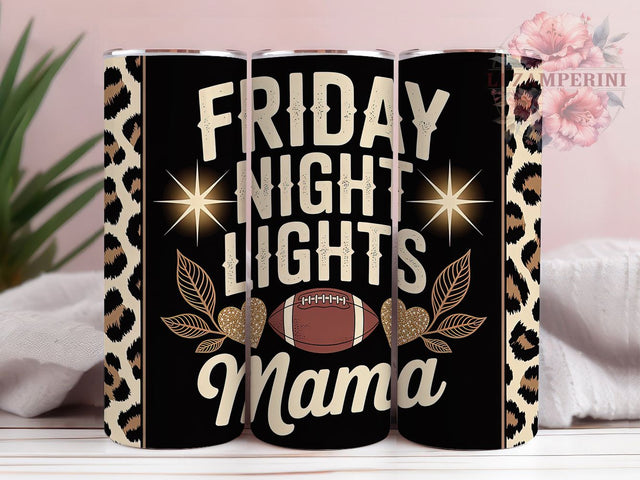 Friday Night Football Mama Tumbler Wrap, Football Mama Tumbler, Game Day Tumbler Design, 20oz Tumbler Sublimation, Sports Mom PNG, High School Football Tumbler, Tailgate Drink Wrap Sublimation Li Zamperini 
