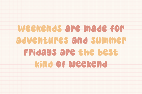 Friday Summer - Retro Bubble Font Font Masyafi Studio 