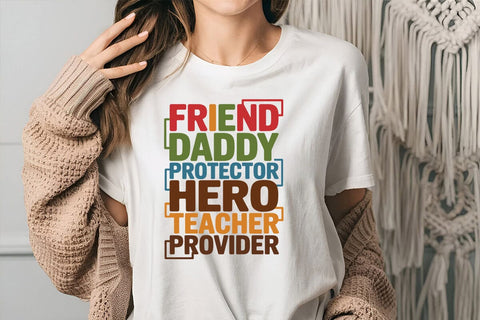 Friend Daddy Protector Hero Teacher Provider 2 SVG Angelina750 