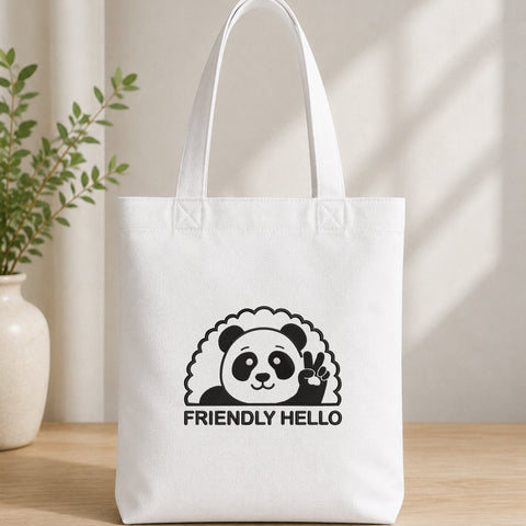 Friendly Hello Panda Embroidery Design – Cute Waving Panda Machine Embroidery File, Peace Sign Panda Design Embroidery/Applique DESIGNS PatternFeed8 