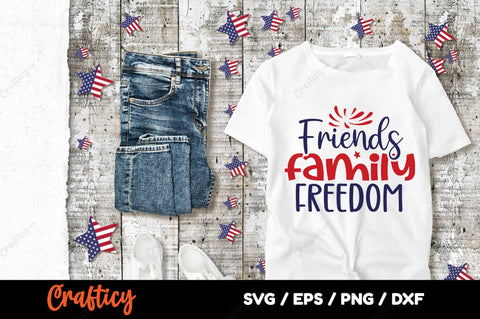 Friends family freedom SVG Design SVG Designangry 