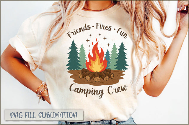 Friends Fires Fun Camping crew Sublimation Sublimation Shetara Begum 