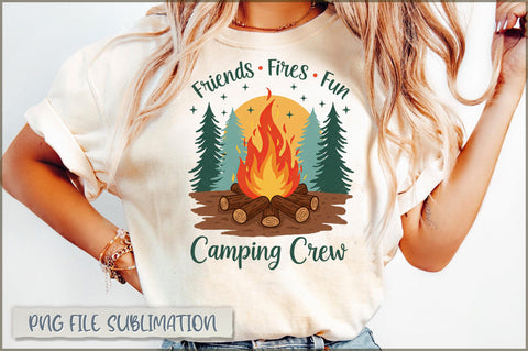 Friends Fires Fun Camping crew Sublimation Sublimation Shetara Begum 