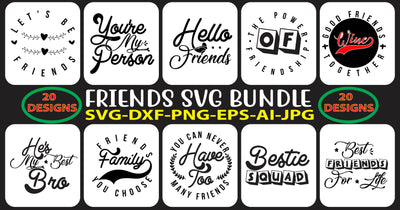 FRIENDS SVG BUNDLE SVG Syaman 