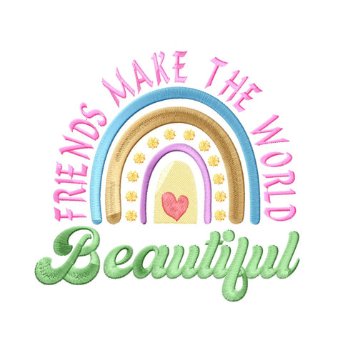 Friendship Quotes Embroidery Designs Bundle - 6 Designs, Friends Embroidery Patterns, Friendship Sayings Embroidery Files, Best Friends PES Embroidery/Applique DESIGNS HappyDesignStudio 