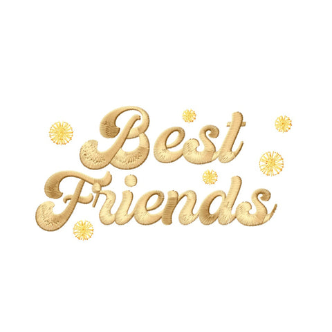 Friendship Quotes Embroidery Designs Bundle - 6 Designs, Friends Embroidery Patterns, Friendship Sayings Embroidery Files, Best Friends PES Embroidery/Applique DESIGNS HappyDesignStudio 