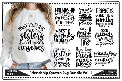 Friendship Quotes Svg Bundle Vol- 2 SVG shah alam 