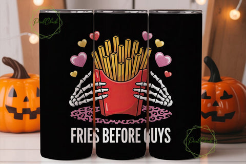 Fries Before Guys 20oz Tumbler Wrap Sublimation PixelChick 