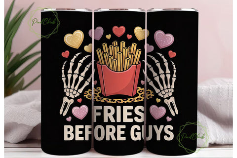 Fries Before Guys 20oz Tumbler Wrap Sublimation PixelChick 