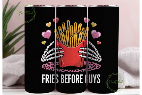 Fries Before Guys 20oz Tumbler Wrap Sublimation PixelChick 
