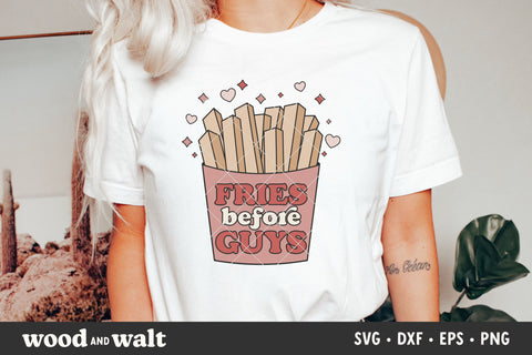 Fries Before Guys SVG | Retro Valentine SVG SVG Wood And Walt 