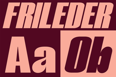 Frileder Font gatype 