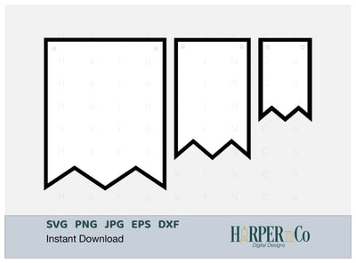 Fringe Banner 2 SVG PNG Cut EPS File SVG HarperNCo 