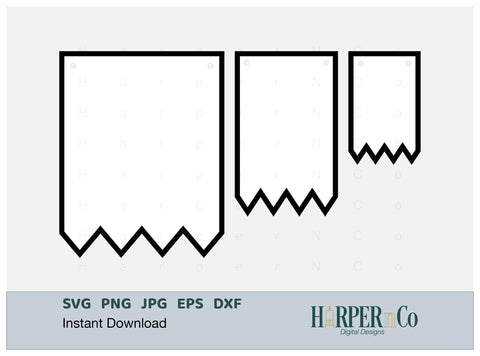 Fringe Banner 3 SVG PNG Cut EPS File SVG HarperNCo 