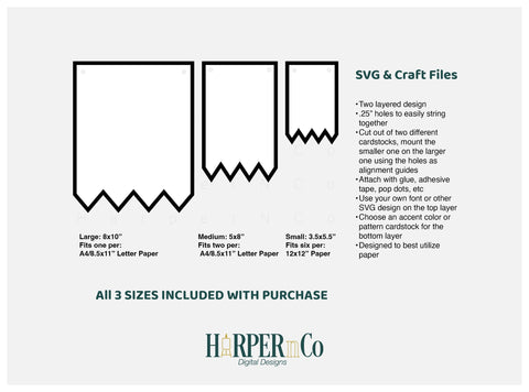 Fringe Banner 3 SVG PNG Cut EPS File SVG HarperNCo 