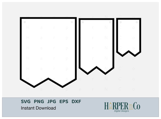 Fringe Banner SVG PNG Cut EPS File SVG HarperNCo 