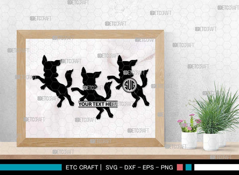 Frisbee Dog Monogram, Frisbee Dog Silhouette, Frisbee Dog SVG, Jumping Frisbee Dog Svg, Dog Svg, Jumping Dog Svg, Animal Svg, SB00557 SVG ETC Craft 