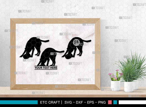 Frisbee Dog Monogram, Frisbee Dog Silhouette, Frisbee Dog SVG, Jumping Frisbee Dog Svg, Dog Svg, Jumping Dog Svg, Animal Svg, SB00557 SVG ETC Craft 