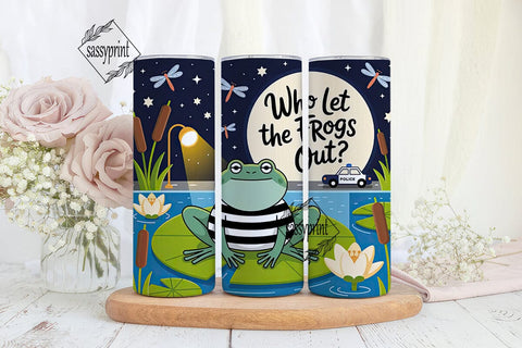 Frog Jailbreak 20oz Tumbler Wrap Sublimation sassyprint 