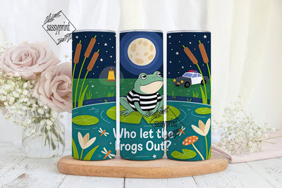 Frog Jailbreak 20oz Tumbler Wrap Sublimation sassyprint 