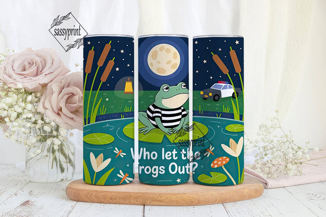 Frog Jailbreak 20oz Tumbler Wrap Sublimation sassyprint 