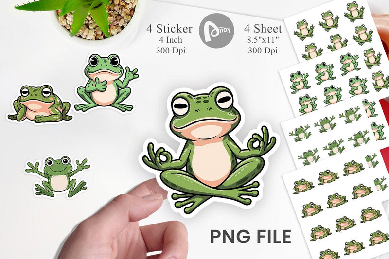 Frog Mood Sticker Sublimation artnoy 