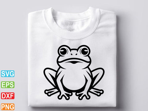 Frog Outline SVG, Frog Clipart, Frog Silhouettes Cut Files SVG Creativeart88 