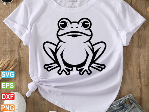 Frog Outline SVG, Frog Clipart, Frog Silhouettes Cut Files SVG Creativeart88 