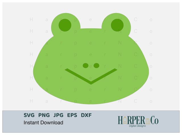 Frog SVG PNG Cut EPS File SVG HarperNCo 