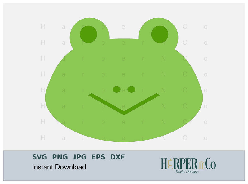 Frog SVG PNG Cut EPS File SVG HarperNCo 