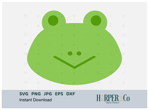 Frog SVG PNG Cut EPS File SVG HarperNCo 