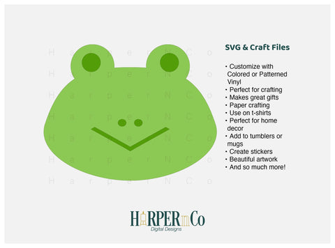 Frog SVG PNG Cut EPS File SVG HarperNCo 