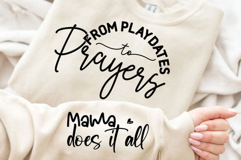 From Playdates To Prayers Sleeve SVG Design SVG Regulrcrative 
