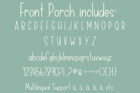Front Porch, Farmhouse Handwritten Font for Cricut Font Designing Digitals 