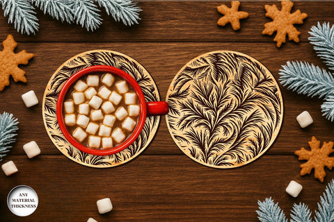 Frost Pattern Coffee Coasters SVG Bundle SVG SvgOcean 